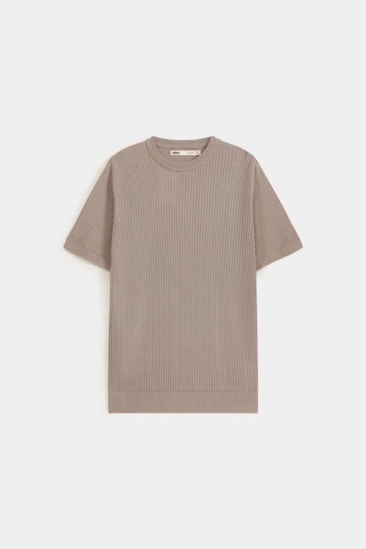 Knitted Textured T-Shirt